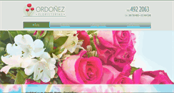 Desktop Screenshot of ordonezfloristerias.com