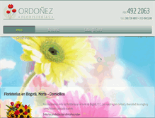 Tablet Screenshot of ordonezfloristerias.com